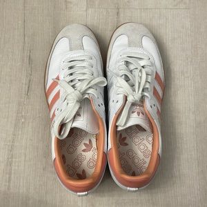 Pink Adidas Sambas size 7